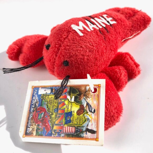red lobster miniature plush stuffed animal Maine souvenir Maine 742258080006 - Picture 2 of 8